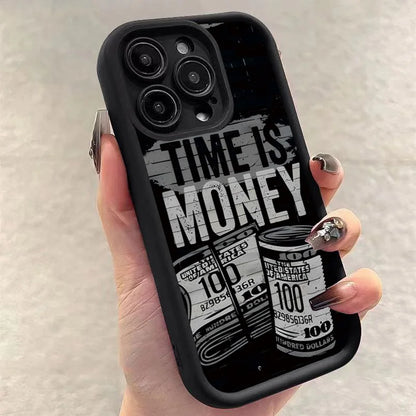 Time is Money Phone Case – Compatible with iPhone 17, 16, 15, 14, 13, 12, 11 Series