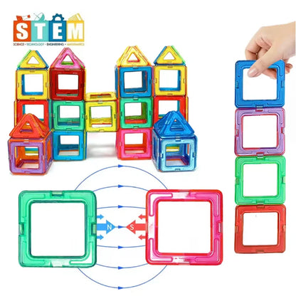 Magnetic Building Blocks DIY Magnets Toys Medium Size STEM Toys Construction Toys Learning Educational Magnet Toys
