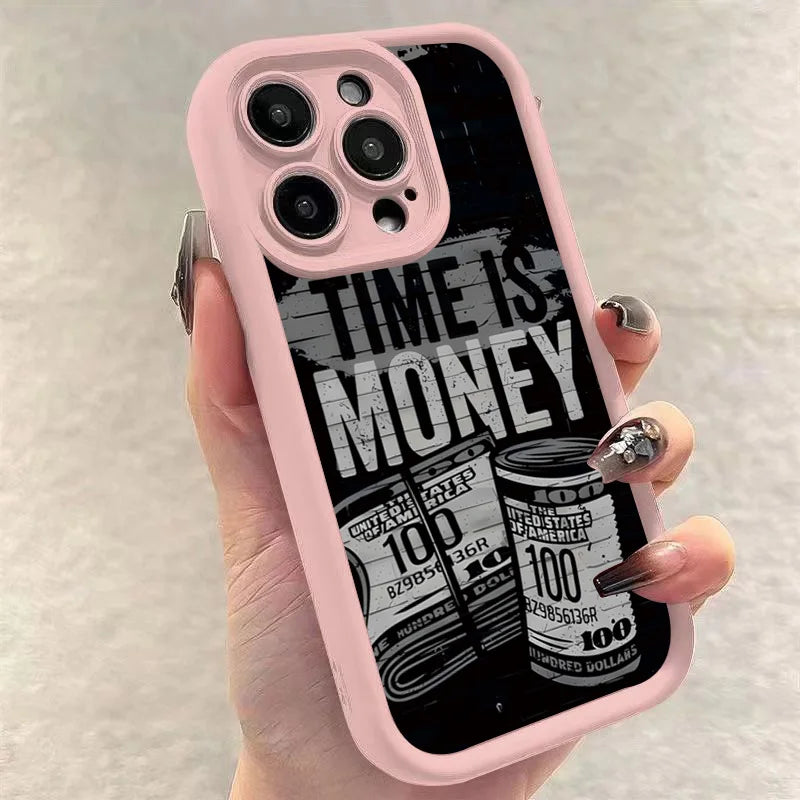 Time is Money Phone Case – Compatible with iPhone 17, 16, 15, 14, 13, 12, 11 Series