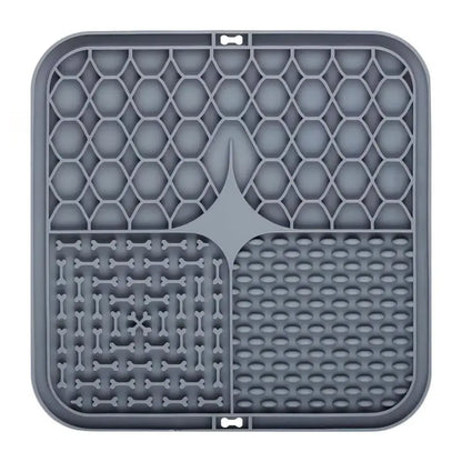 Silicone Lick Mat for Dogs & Cats | Slow Feeder with Suction Cups