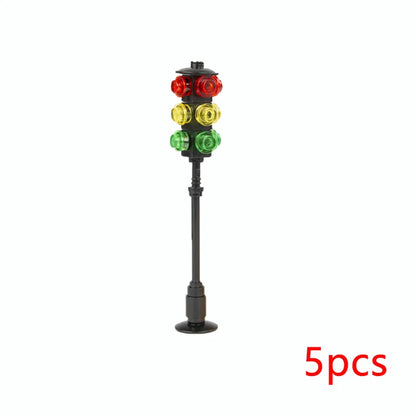 MOC City Series Scene Building Blocks Flower Shop Garden white poplar Men's restroom DIY Kids Toys Park Bench Street Lamp Toys