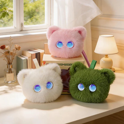 AI Intelligent Cat Plush Toy Voice Conversation Wifi Interactive Smart Robot Doll Emotional Companionship Overseas Edition