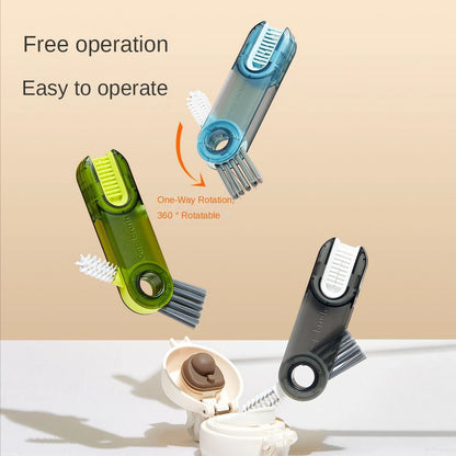 3-in-1 Multifunctional Cleaning Brush — Cup Lids, Thermos & Bottle Caps