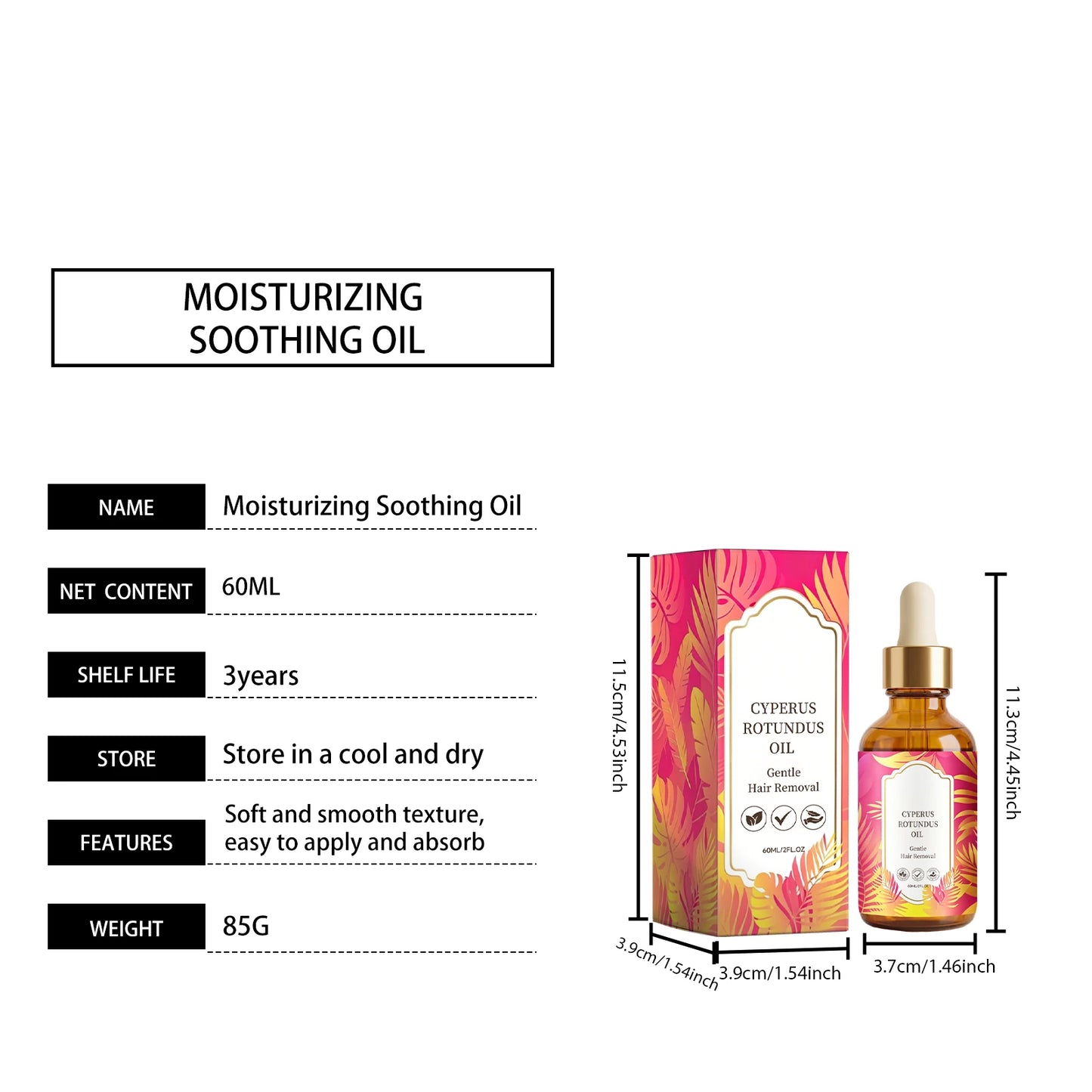 Hair Growth Inhibitor Oil — Deep Moisturising Body Depilatory