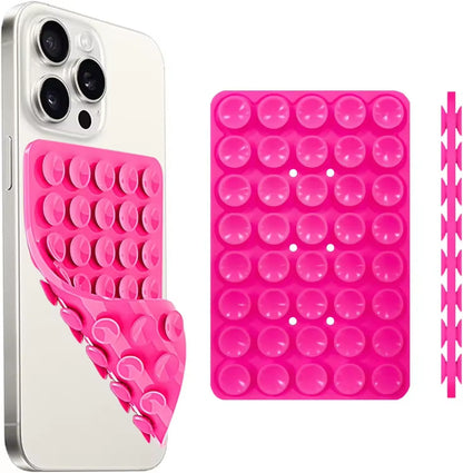 Silicone Suction Cup Phone Mount – Double-Sided Hands-Free Grip | Selfie & Video Holder | iPhone & Android