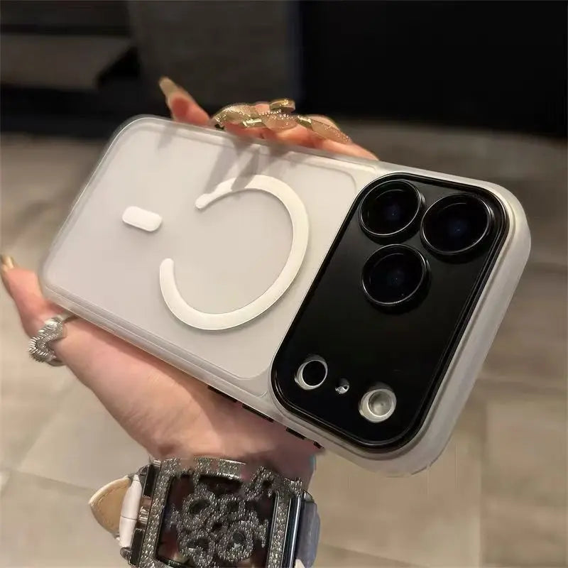 Magnetic Luxury Matte Translucent Phone Case – MagSafe Compatible | iPhone 17 Air 16 15 14 13 12 11 Series