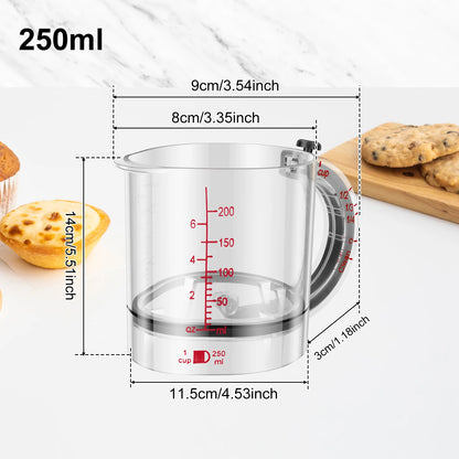 4-in-1 Adjustable Measuring Cup – Multifunction Kitchen Measuring Tool