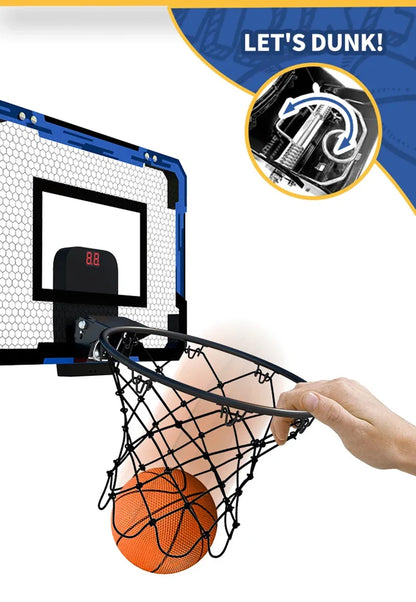 Kids Mini Basketball Hoop Set – Wall Mount with Scoreboard Option
