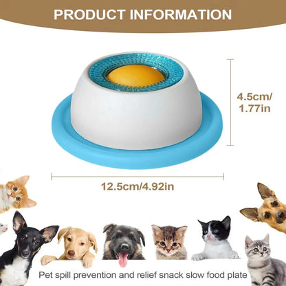 Pet Licking Bowl | Slow Feeder & Interactive Toy for Dogs and Cats