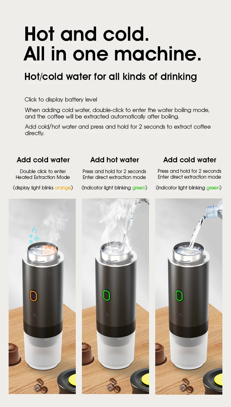 Portable Espresso Coffee Machine – Car, Home & Camping