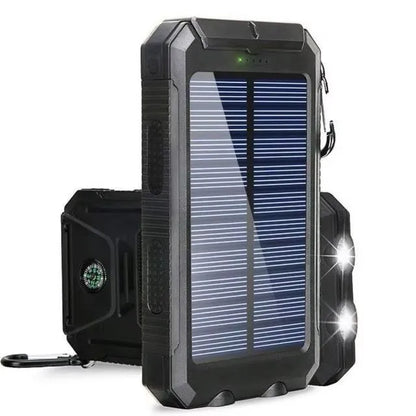 Solar Power Bank 80000mAh – Portable Charger with LED Light for All Smartphones