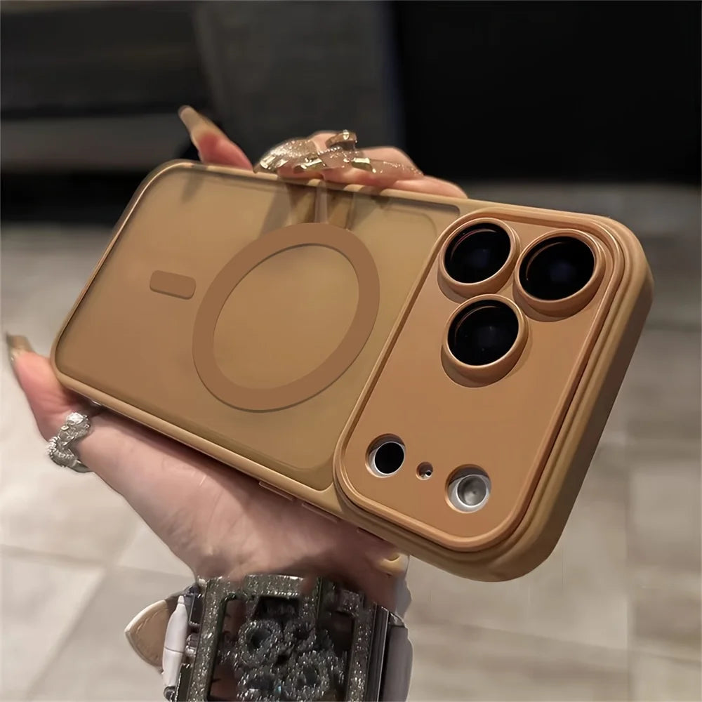 Magnetic Luxury Matte Translucent Phone Case – MagSafe Compatible | iPhone 17 Air 16 15 14 13 12 11 Series