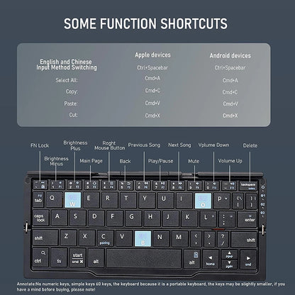 Foldable Bluetooth Keyboard — Wireless, Pocket-Sized & Multi-Device
