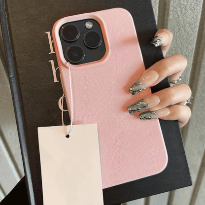 Leather-Style Soft TPU Phone Case – Shockproof & Anti-Scratch | iPhone 11 to 17 Pro Max, Air