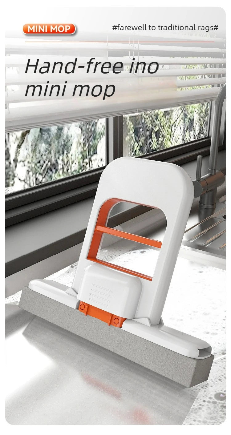 Primeza Mini Mop | Retractable Wet & Dry Cleaning Mop for Kitchen, Bathroom & Car