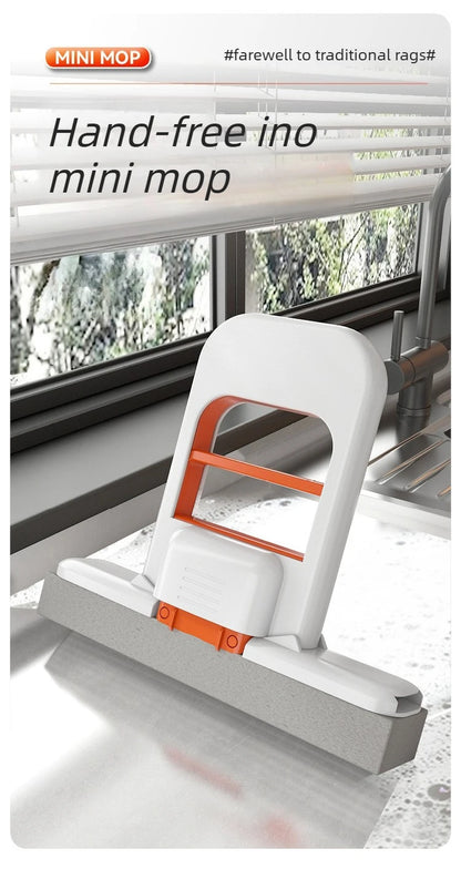 Primeza Mini Mop | Retractable Wet & Dry Cleaning Mop for Kitchen, Bathroom & Car