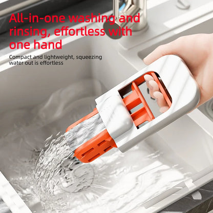 Primeza Mini Mop | Retractable Wet & Dry Cleaning Mop for Kitchen, Bathroom & Car