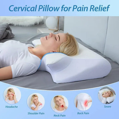 Ergonomic Memory Foam Cervical Neck Pillow