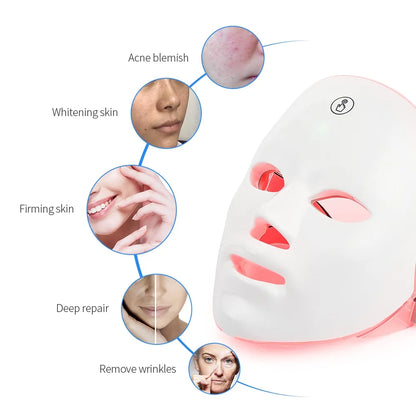 7-Color LED Photon Therapy Face Mask
