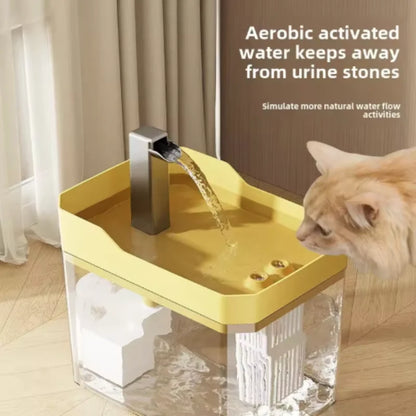 USB Cat Water Fountain with Auto Filter & Anti-Dry Pump