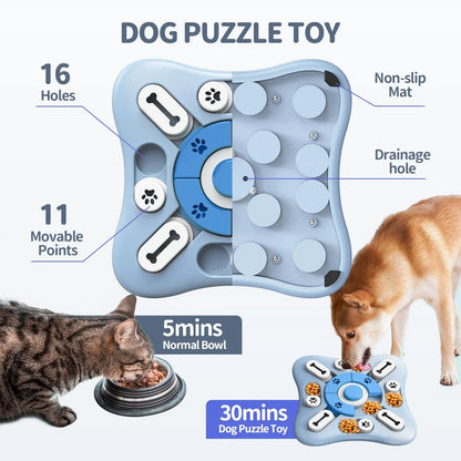 Interactive Dog Slow Feeder Toy – IQ-Boosting Puzzle for Puppies & Dogs