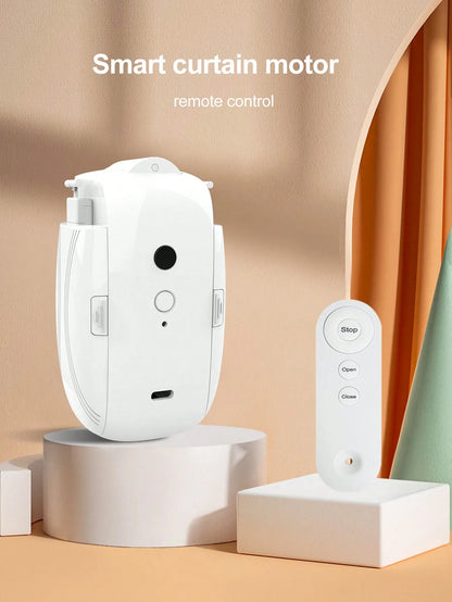 Smart Automatic Curtain Opener – Remote & App Controlled Motor