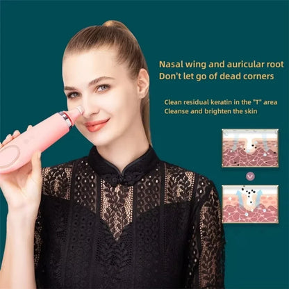 4-in-1 Electric Facial Cleansing Brush | Blackhead Remover, Exfoliator & Skin Massager