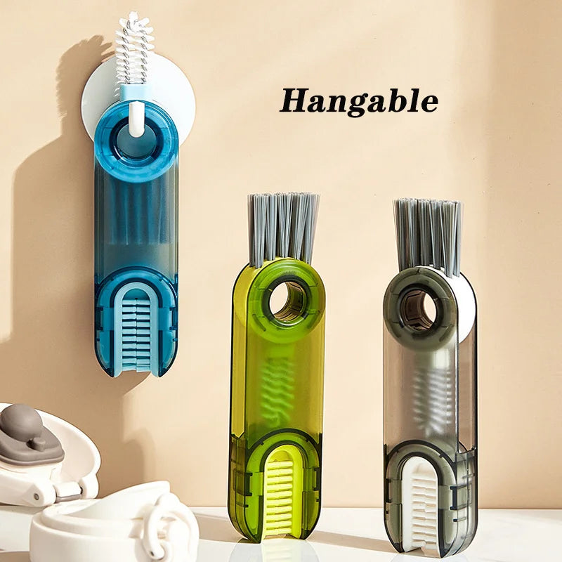 3-in-1 Multifunctional Cleaning Brush — Cup Lids, Thermos & Bottle Caps