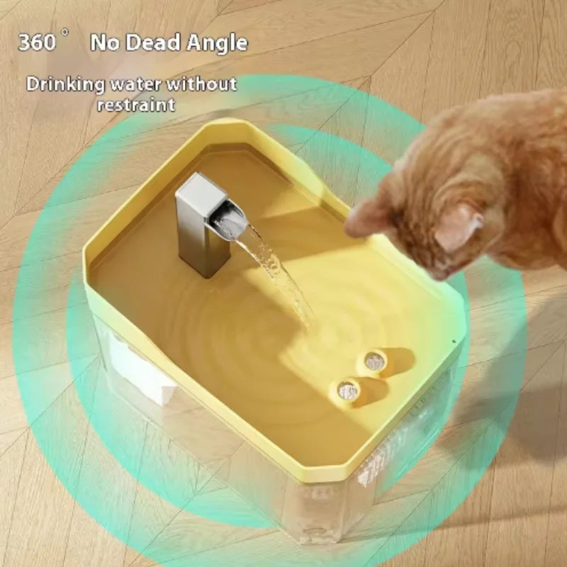 USB Cat Water Fountain with Auto Filter & Anti-Dry Pump