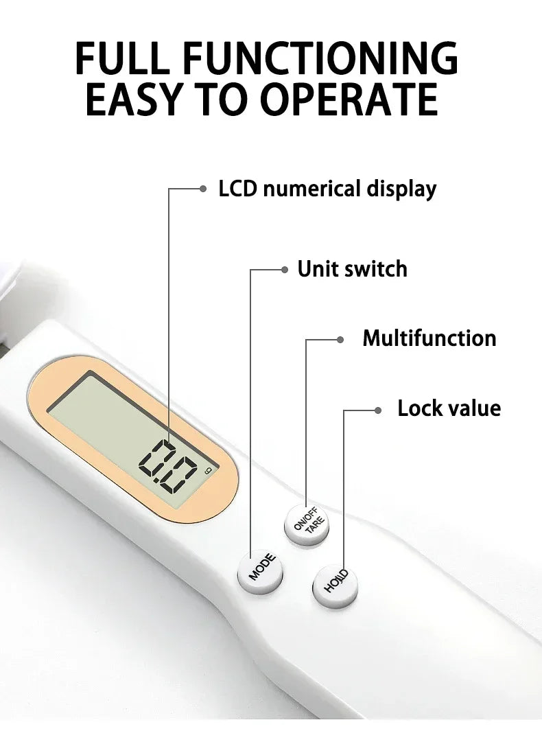 Mini Digital Spoon Scale – 0.1g to 500g Precision Kitchen Scale