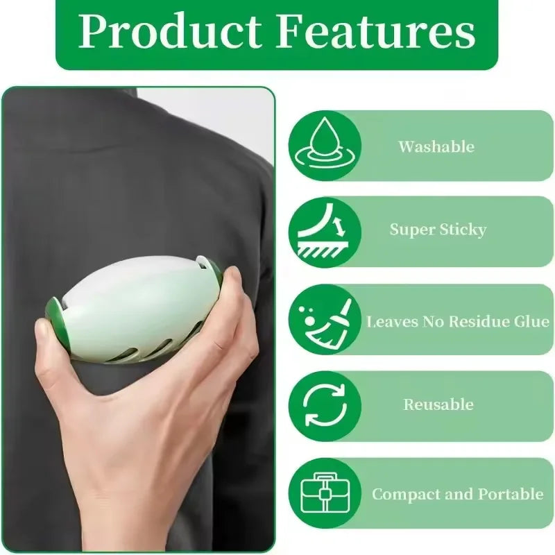 Reusable Washable Lint Roller — Strong Adhesive Hair & Dust Remover for Clothes & Furniture