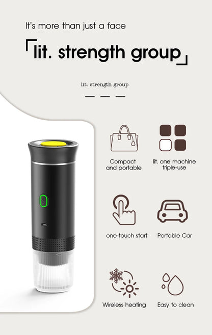 Portable Espresso Coffee Machine – Car, Home & Camping