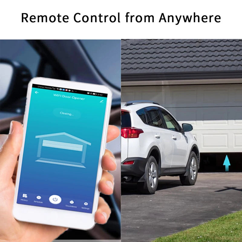 Smart WiFi Garage Door & Sliding Gate Controller | App Remote | Tuya Compatible