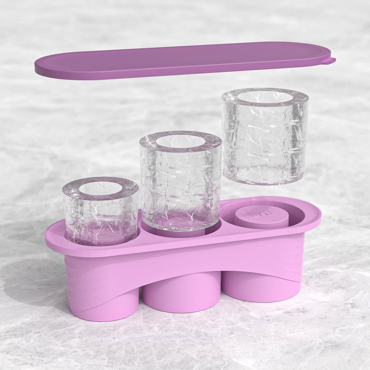Cylinder Ice Cube Tray for Stanley Cup – Silicone Mold with Lid & Stanley Accessories