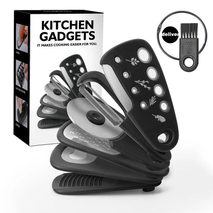 Stackable Kitchen Gadgets Set – 6-in-1 Stainless Steel Tool Kit