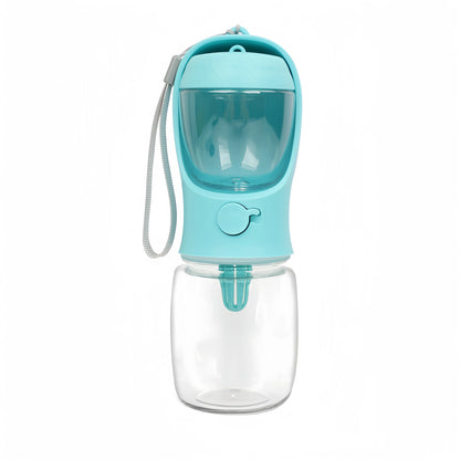Portable Dog Water Bottle with Food & Water Storage – Travel Feeder Bowl for Pets