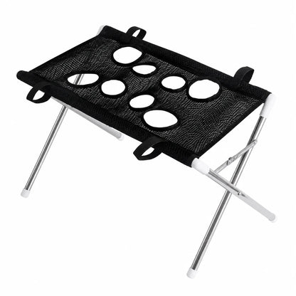 Foldable Pet Grooming Hammock Stand | Cat & Dog Bathing Rack with Quick-Dry Mesh