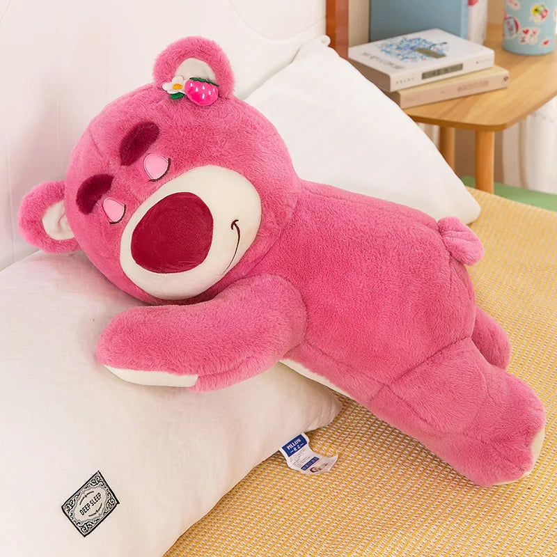 New 30cm Story Lotso Cute Bear Strawberry Sofa Plush Pillow Stuffed Toys Children Girls Friends Festivals Birthday Gift