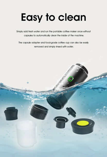 Portable Espresso Coffee Machine – Car, Home & Camping