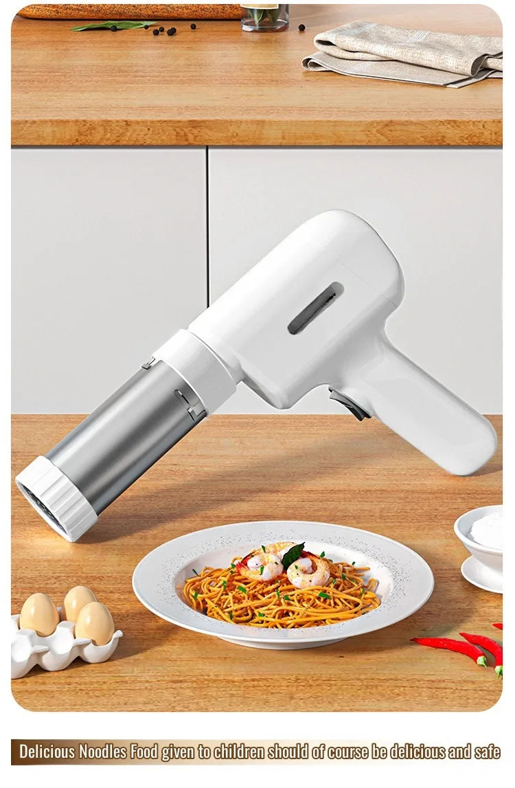 Electric Cordless Noodle Maker – 5 Shapes | Portable Handheld Press