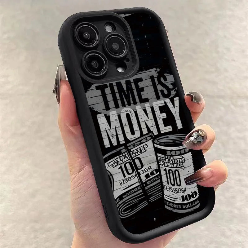 Time is Money Phone Case – Compatible with iPhone 17, 16, 15, 14, 13, 12, 11 Series