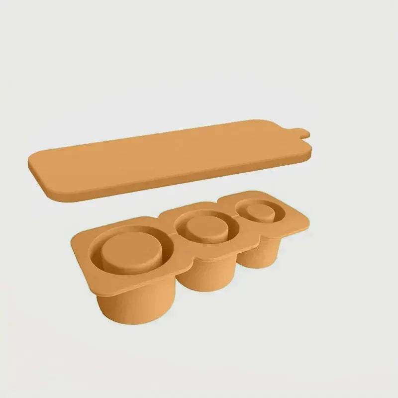 Silicone Ice Cube Mold for Stanley Tumbler – 3-Cube Tray, Reusable & Easy Release