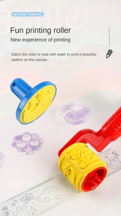 Large Magic Water Drawing Mat Reusable Doodle Coloring Board with Pens Montessori Educational Painting Toy for Kids Gift