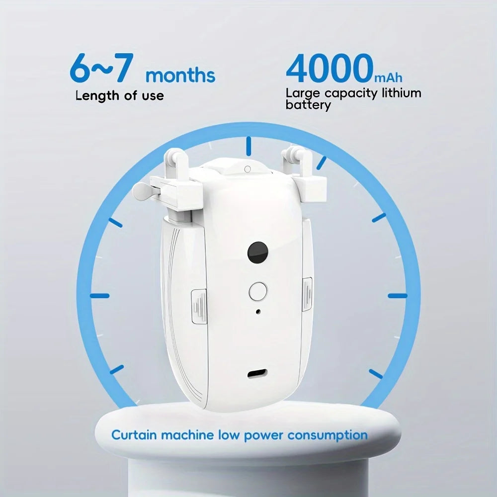 Smart Automatic Curtain Opener – Remote & App Controlled Motor