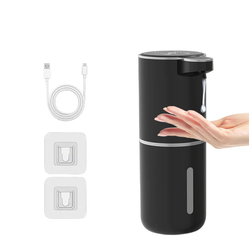 380ML Touchless Automatic Soap Dispenser – Foam & Gel, 4-Speed, IPX5 Waterproof