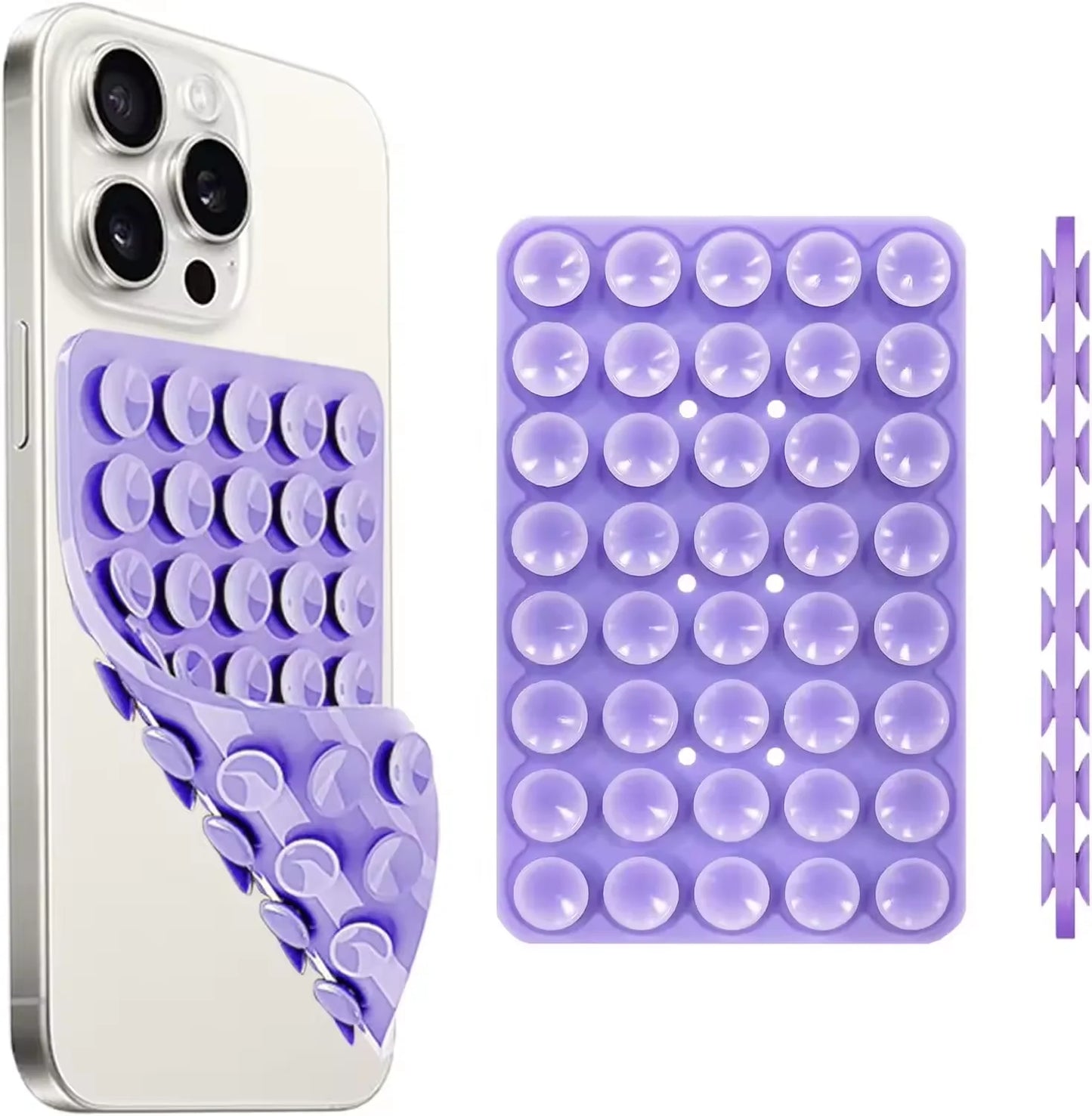 Silicone Suction Cup Phone Mount – Double-Sided Hands-Free Grip | Selfie & Video Holder | iPhone & Android