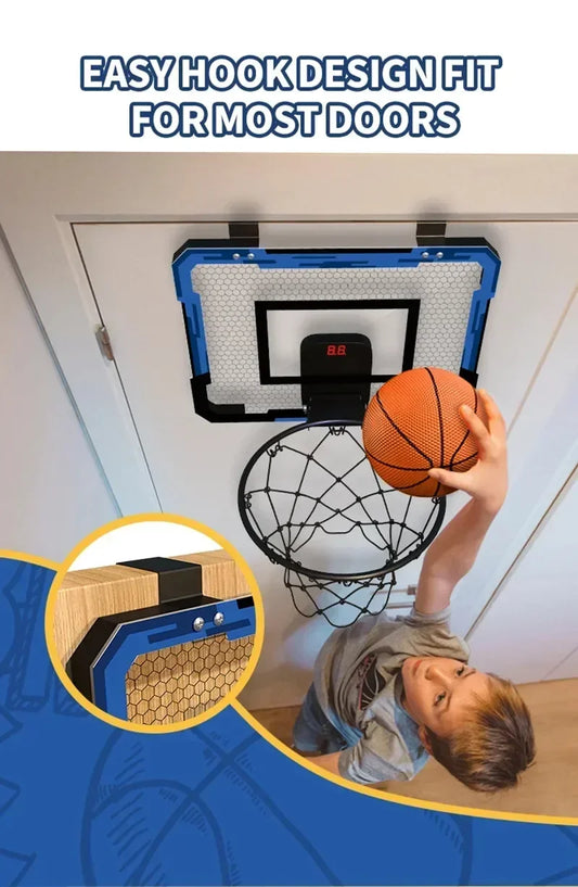 Kids Mini Basketball Hoop Set – Wall Mount with Scoreboard Option