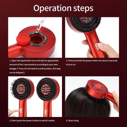 Electric Vibration Scalp Massager & Hair Growth Comb