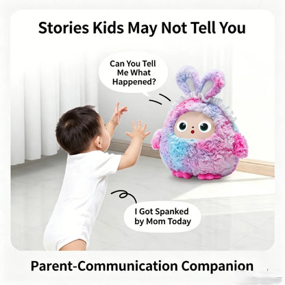 Smart AI Plush Robot, Voice Interactive Electronic Pet Toy with Dynamic LED Eyes, USB Rechargeable, All Ages Kids Toy, gift