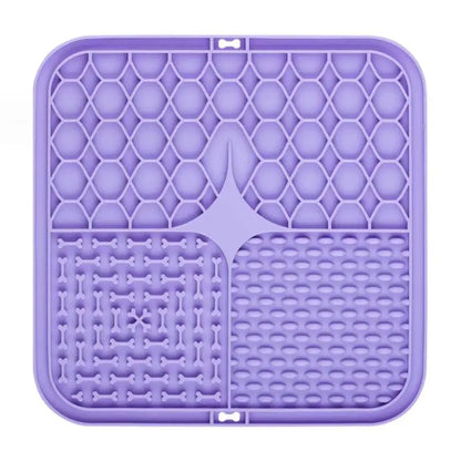 Silicone Lick Mat for Dogs & Cats | Slow Feeder with Suction Cups